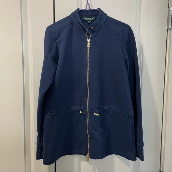 Ralph Lauren Green Tag Zip Up Jacket PXS Waist Tie Like New Stylish Cotton Blend - Picture 8 of 8